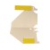 A4 storage, archive from microgofrotcard Calligrata, 75 mm, up to 700 l, yellow