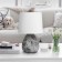 Rivoli Damaris 1he14, 40 watts Ceramics Black and white with a lampshade