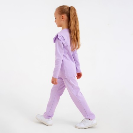 Children's set (jumper, trousers) minku: casual collection color Lilac, height 104-6