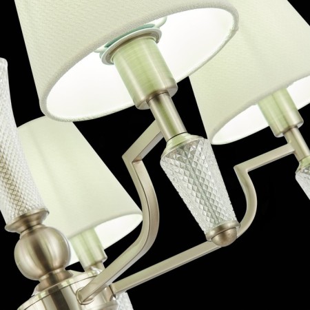Suspended EVOLUCE lamp. Sle105503-05. Reimo. 5x40 watts, E14, 66x66x41 cm, Nickel color-9
