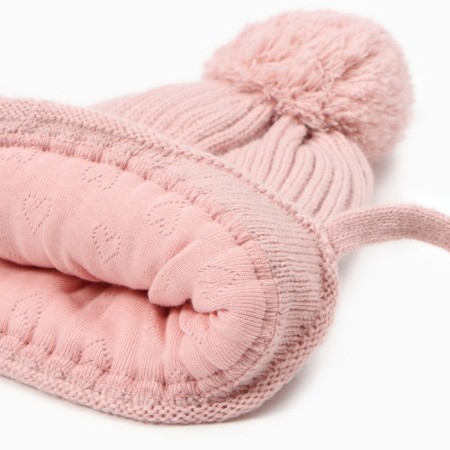 Children's hat, powder color, size 52-54-1