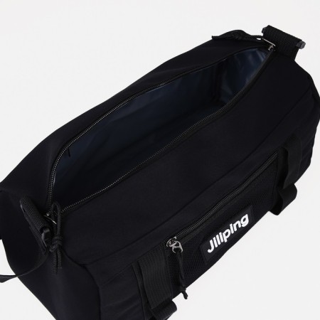 Sports bag with lightning, external pocket, black color-2