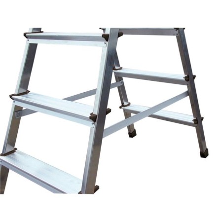 Strenger Krause Monto Dopplo, double -sided, working height up to 2.65 m, 4 steps, black-1