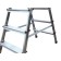Strenger Krause Monto Dopplo, double -sided, working height up to 2.65 m, 4 steps, black