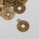 Souvenir metal Suspension "Coin" under brass 1.4 cm