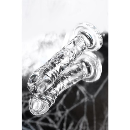 Unrealistic phallimitator Sexus Glass, glass, transparent, 19.5 cm-3