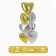 Set of foil balls "Hearts. Gold and silver ”, 7 pcs.