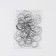 Ring for a key fob, d = 25 mm, thickness 2 mm, silver color