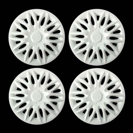 Wheel caps R13 "Power", white gloss, set 4 pcs