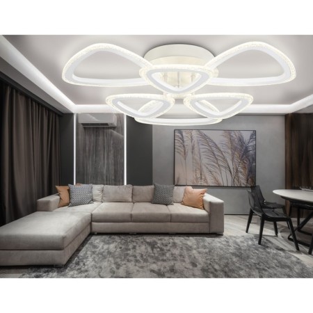 LED ceiling LED with Ambrella Light, Original, Fa4512, 6xLED, 80 W, 6000LUM, 3000-6400K, white color, white-2