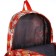School backpack of textiles on a zipper, 3 pockets, color orange color