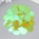 Sequins "circle" light green set 30 g d = 2 cm