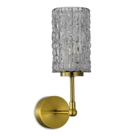 Sconces st. SL1240.301.01. Gacciolo. 1x60 W, E27, 10.5x35.5 cm, brass color-1