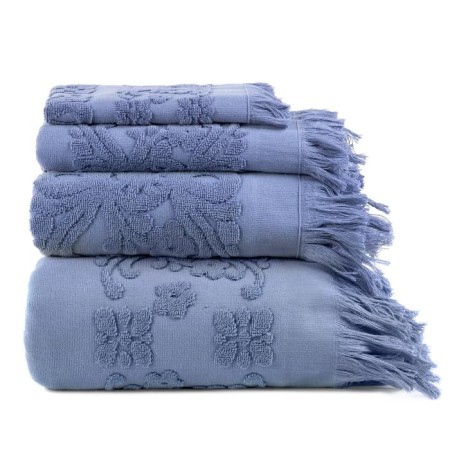 Arya Home Isabel Soft towel, size 50x90 cm, blue color-1