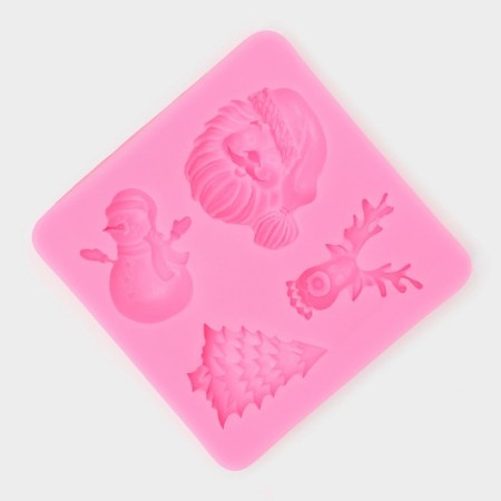 MOLD "New Year's entourage", silicone, 7.5 × 7.2 cm-1
