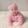 Knitted crumb set "Cute" growth 80-86 cm, pink color