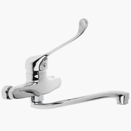 Kitchen mixer Istok Life 0402.976, wall, surgical pen, chrome