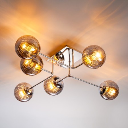 Evita 6x40W E14 chandelier chrome-2
