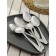 A spoon of a stainless steel table of the Sofia shares, length 18.7 cm, thickness 2 mm