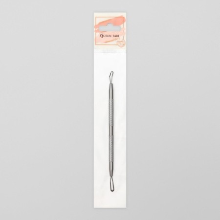 Cosmetological loop, bilateral, 13 cm, silver color-3