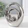 Souvenir Ceramics "Abstraction. Equilibrium" silver 17.5x6.5x19.5 cm