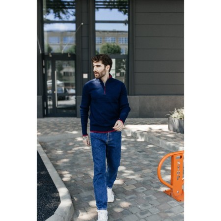 Jumper male ise, size 46, dark blue color-8