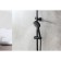 Lemark Bronx LM3772BL shower system, simultaneous, tropical shower, watering can, black