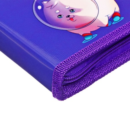 A4 Portfolio folder "Astronaut", calligrata top, solid cover, on rings, lightning around, for a student, 1 file, 8 liners-4