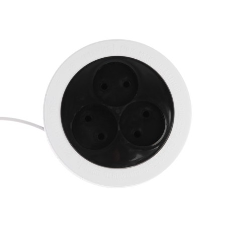 Extension cord 3 rosettes, 3 m, 6 A, 1300 W, SHVVP 2x0.5 mm2, without salary-3