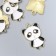 Decor for creativity metal, enamel "Little Panda" 2.5x1.6 cm