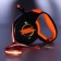 Roulette "Piggon" with a rubberized handle, 8 m, up to 50 kg, cable, black-orange