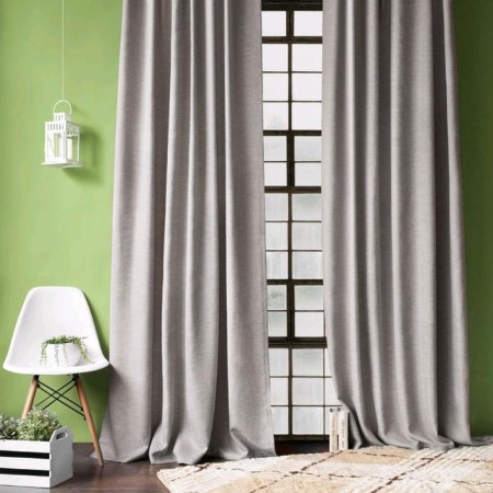 Set of curtains "Baddy", size 200 x 270 cm - 2 pcs, picking - 2 pcs, gray