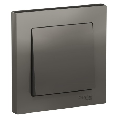 Switch SE AtlasDesign, 10 A, 1 key, assembly, CX 1, color steel-1