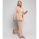Women's costume (cardigan/trousers), beige color, size 42-46 (One size)