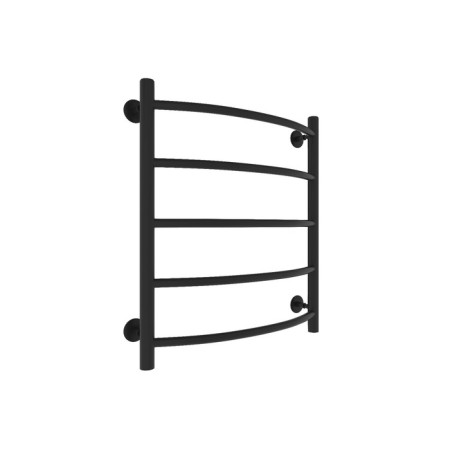Water towel "Sanprise" Classic P5, 500x600 mm, lower connection., Black matte-8