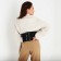 Buttons corset, width 20 cm, gum, black color