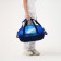 Lightning fitness bag, external pocket, blue color