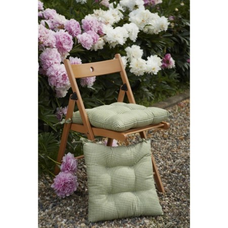 Pillow for shakespeare chair, size 40x40 cm, green color-15