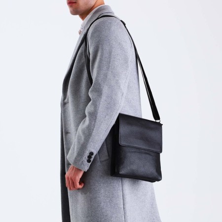 Male bag, black color-5