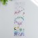 Sticker plastic silver overflow "Fairytale World" mix 7.5x26 cm