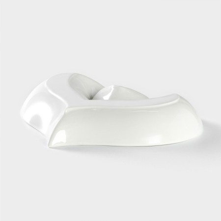 Ceramic dish with sauce "Heart", 28 × 22 × 4 cm, white color-3