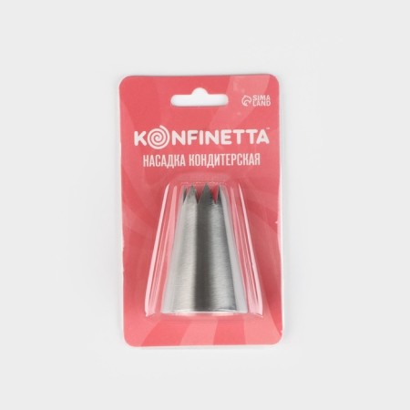 Konfinett Konfinett Nazadka Open Star, D = 3.4 cm, Exit 1.6 cm, stainless steel-5