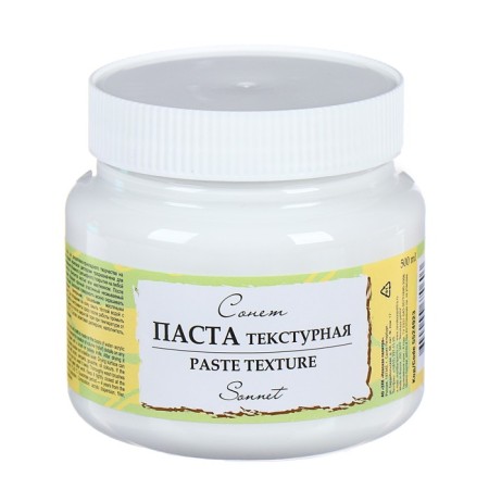 Texture paste ZHK "Sonet", 500 ml, white thin, acrylic