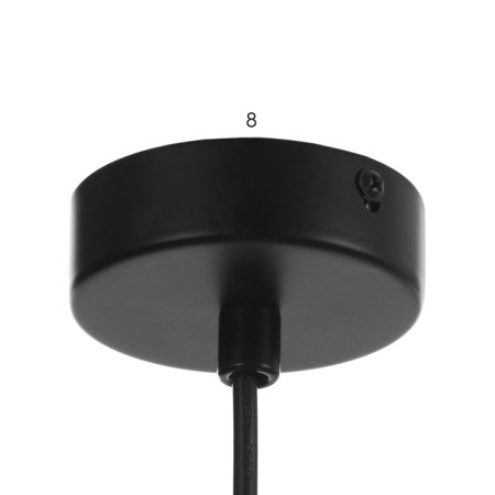 Squire chandelier 1x25W GU10 Black 12x12x80cm-4