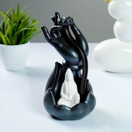 Set of incense on the stand "Lotus in the hand" 10x10x23cm-4