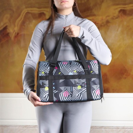 Bag - Animal carrying, folding, nylon, 39 x 23 x 25 cm, mix of colors-8