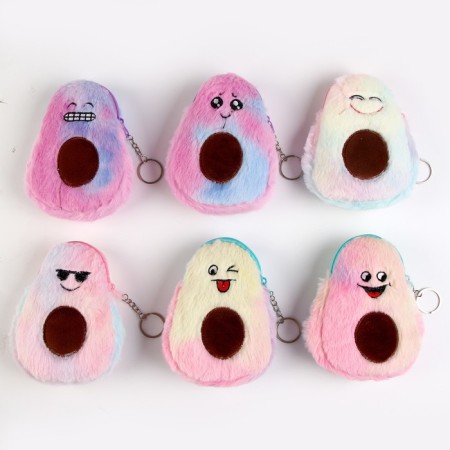 Soft wallet "Avocado" on a key fob, 14 cm, species mix