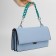 A chain for a bag, with carbines, plastic, 23 × 17 mm, 30 cm, green/silver color