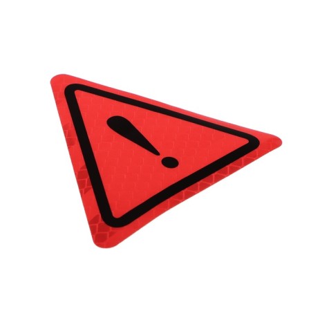 Stick on the car "Exclamation sign", 8 × 8 cm, red-1