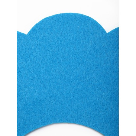 Veterinary collar made of felt "chamomile", size l, blue-5